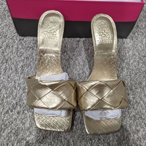 Vince Camuto Egyptian Gold Brelanie Heels